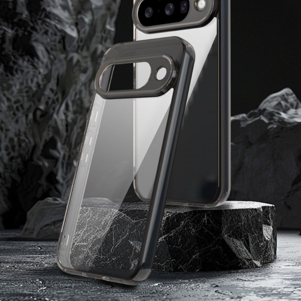 Case Hoesje Google Pixel 10 / 10 Pro Telefoonhoesje Transparant Met Metalen Rand