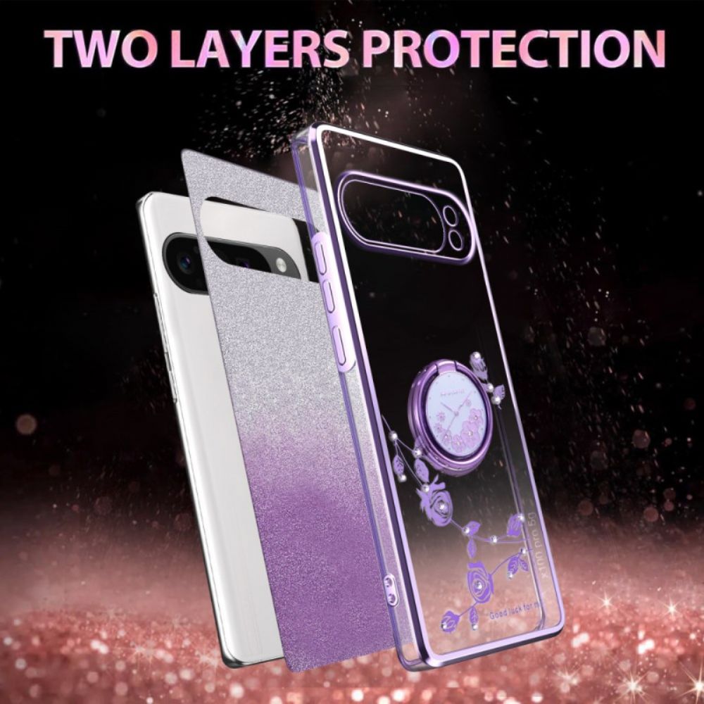 Cover Hoesje Google Pixel 10 / 10 Pro Telefoonhoesje Kadem Strass En Ringhouder