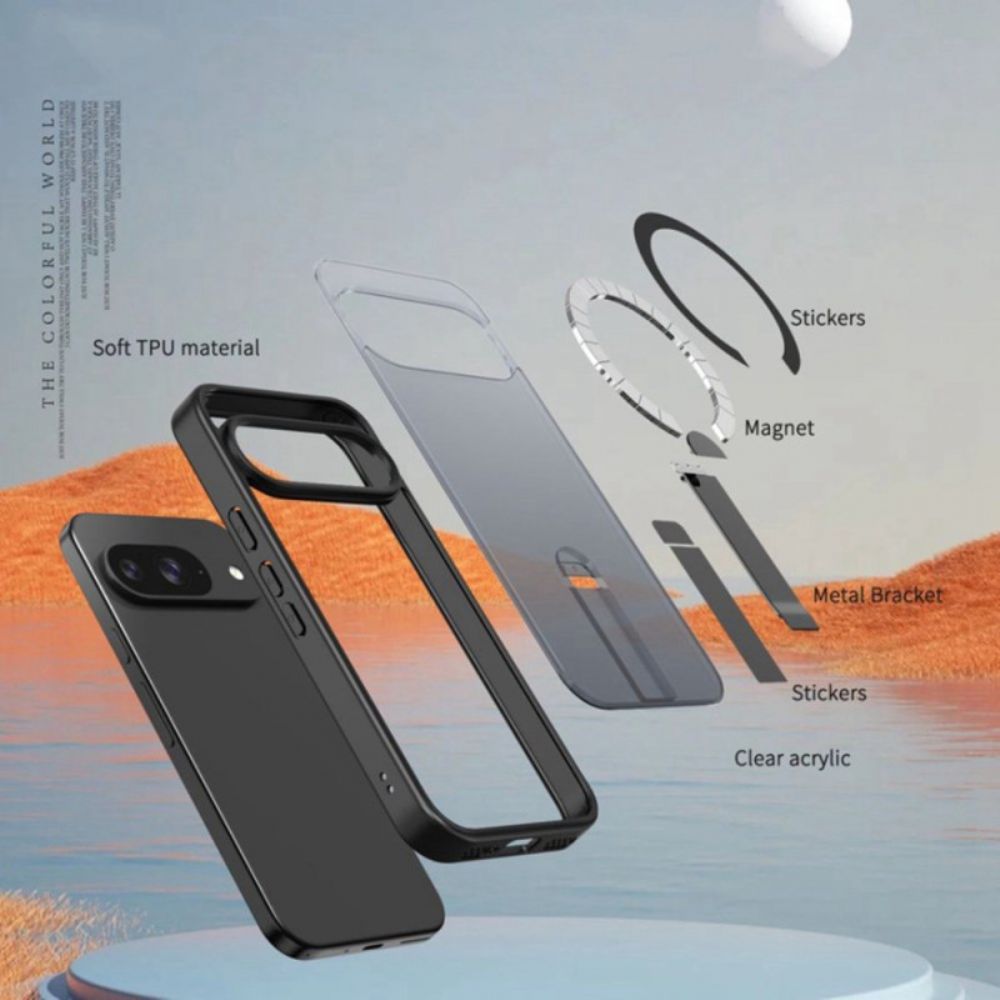 Cover Hoesje Google Pixel 10 / 10 Pro Telefoonhoesje Magsafe-compatibel Met Standaard