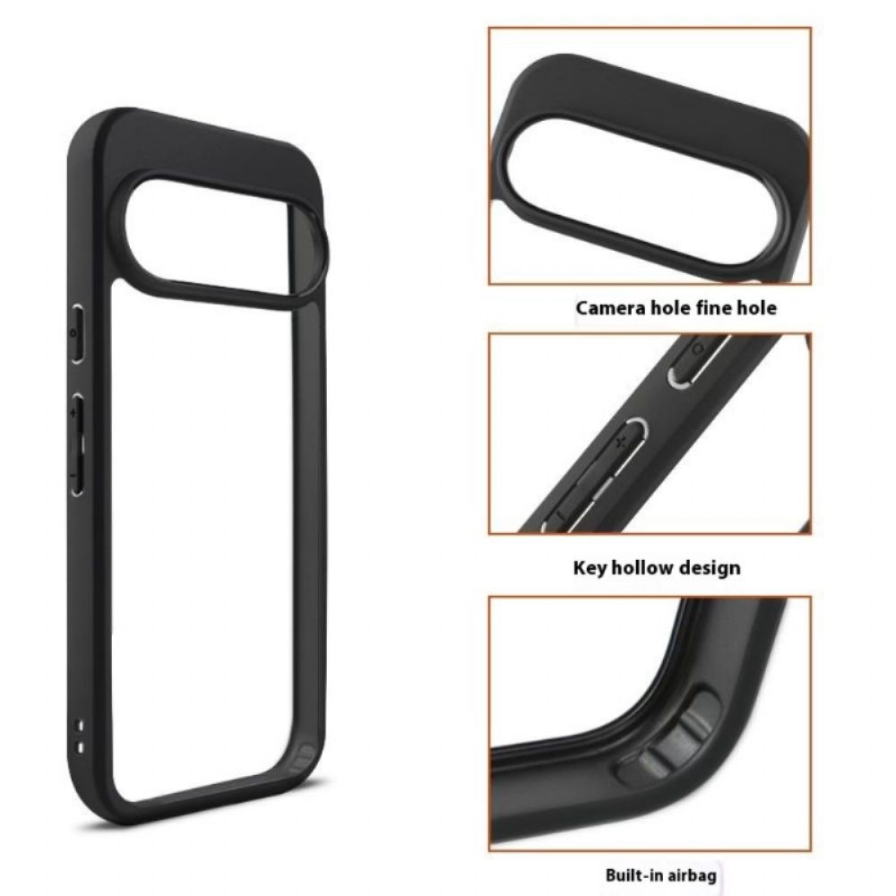 Cover Hoesje Google Pixel 10 / 10 Pro Telefoonhoesje Transparant Ontwerp Met Siliconen Rand