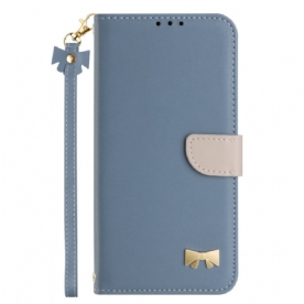 Flip Case Leren Google Pixel 10 / 10 Pro Tweekleurig Met Koord