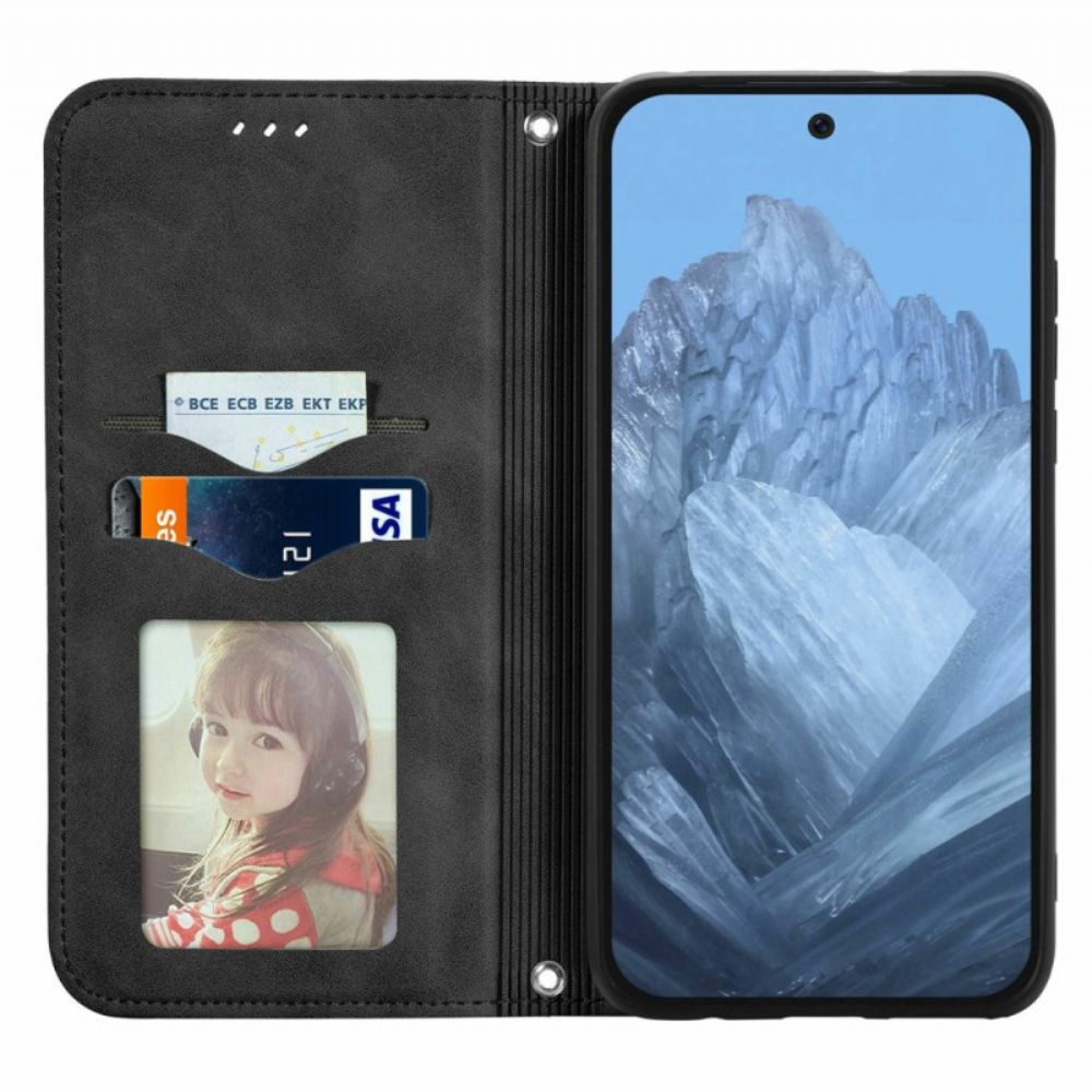 Folio-hoesje Google Pixel 10 / 10 Pro Suède-effect Bescherming Hoesje