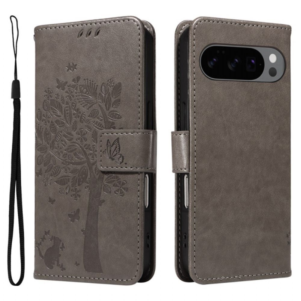 Folio-hoesje Google Pixel 10 / 10 Pro Telefoonhoesje Boom En Kat