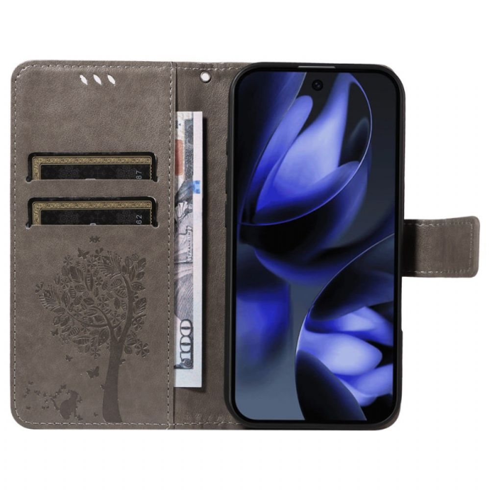 Folio-hoesje Google Pixel 10 / 10 Pro Telefoonhoesje Boom En Kat