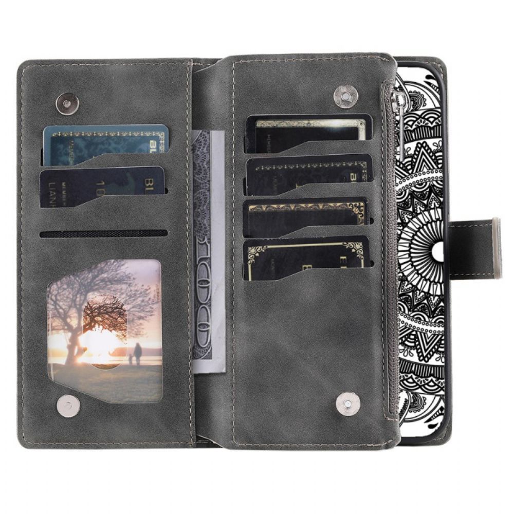 Folio-hoesje Google Pixel 10 / 10 Pro Telefoonhoesje Mandala Portemonnee Met Suède-effect