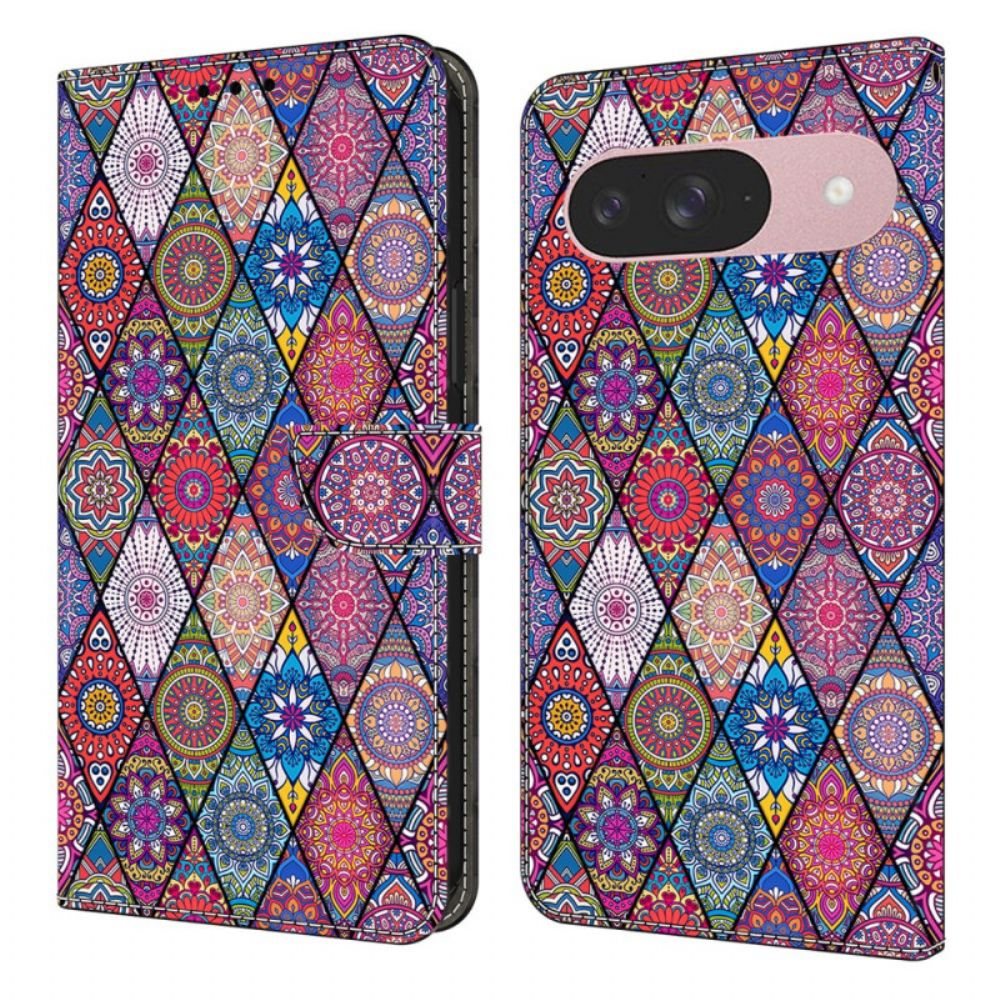 Folio-hoesje Google Pixel 10 / 10 Pro Telefoonhoesje Patchwork
