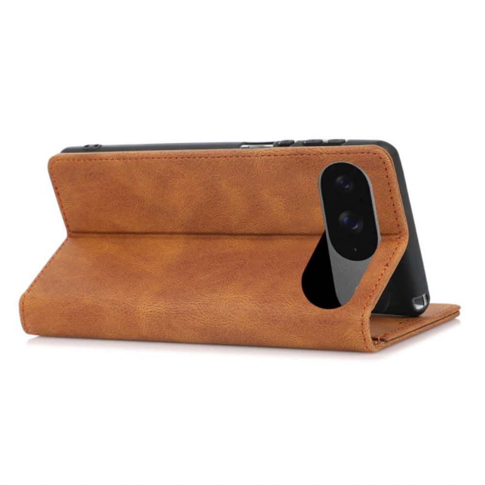 Folio-hoesje Google Pixel 10 / 10 Pro Telefoonhoesje Suède-effect