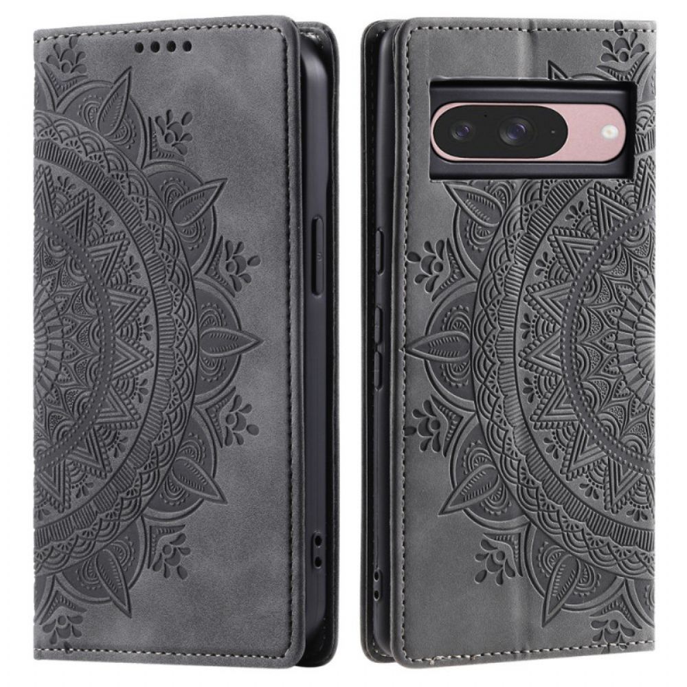 Folio-hoesje Voor Google Pixel 10 / 10 Pro Mandala Suède-effect