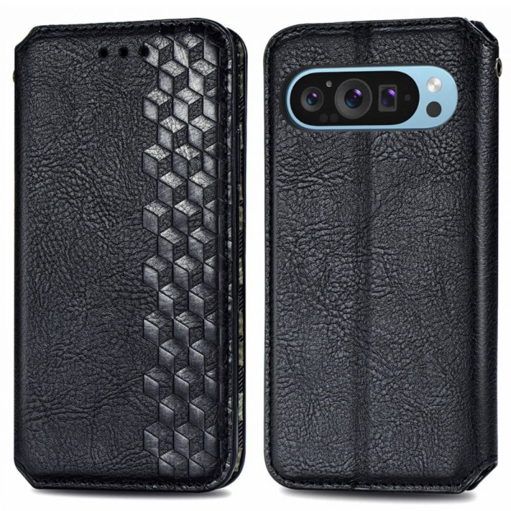 Folio-hoesje Voor Google Pixel 10 / 10 Pro Rand Met Suède-effect