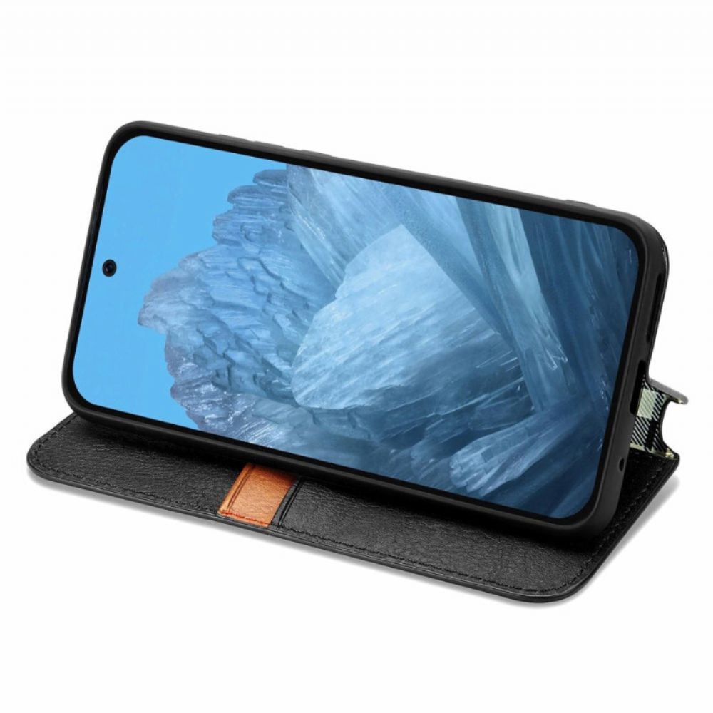 Folio-hoesje Voor Google Pixel 10 / 10 Pro Rand Met Suède-effect