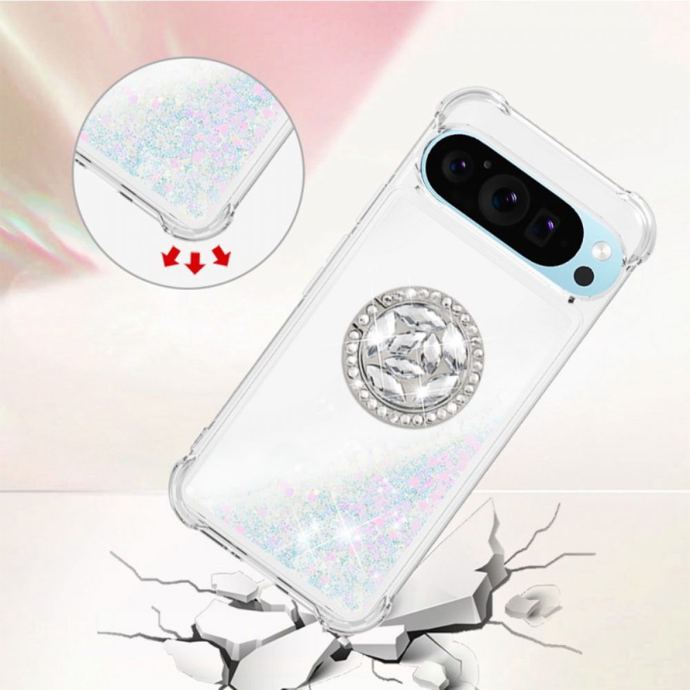 Hoesje Google Pixel 10 / 10 Pro Glitter Met Ringhouder