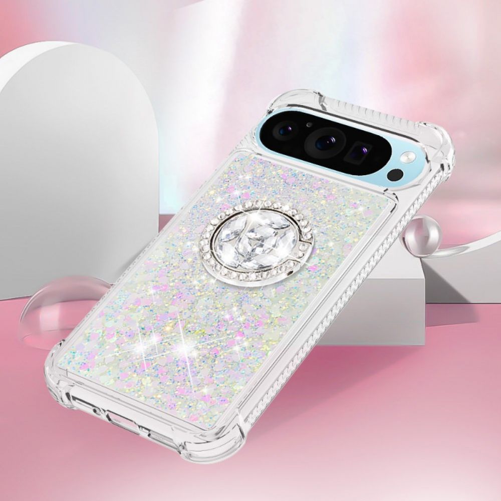 Hoesje Google Pixel 10 / 10 Pro Glitter Met Ringhouder