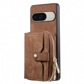 Hoesje Google Pixel 10 / 10 Pro Kaarthouder Met Rits En Schouderband