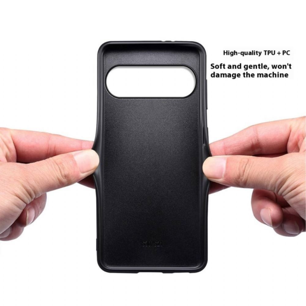 Hoesje Google Pixel 10 / 10 Pro Leerlook Bescherming Hoesje