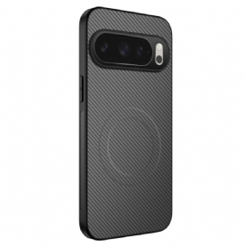 Hoesje Google Pixel 10 / 10 Pro Magsafe Compatibel Koolstofvezel Bescherming Hoesje