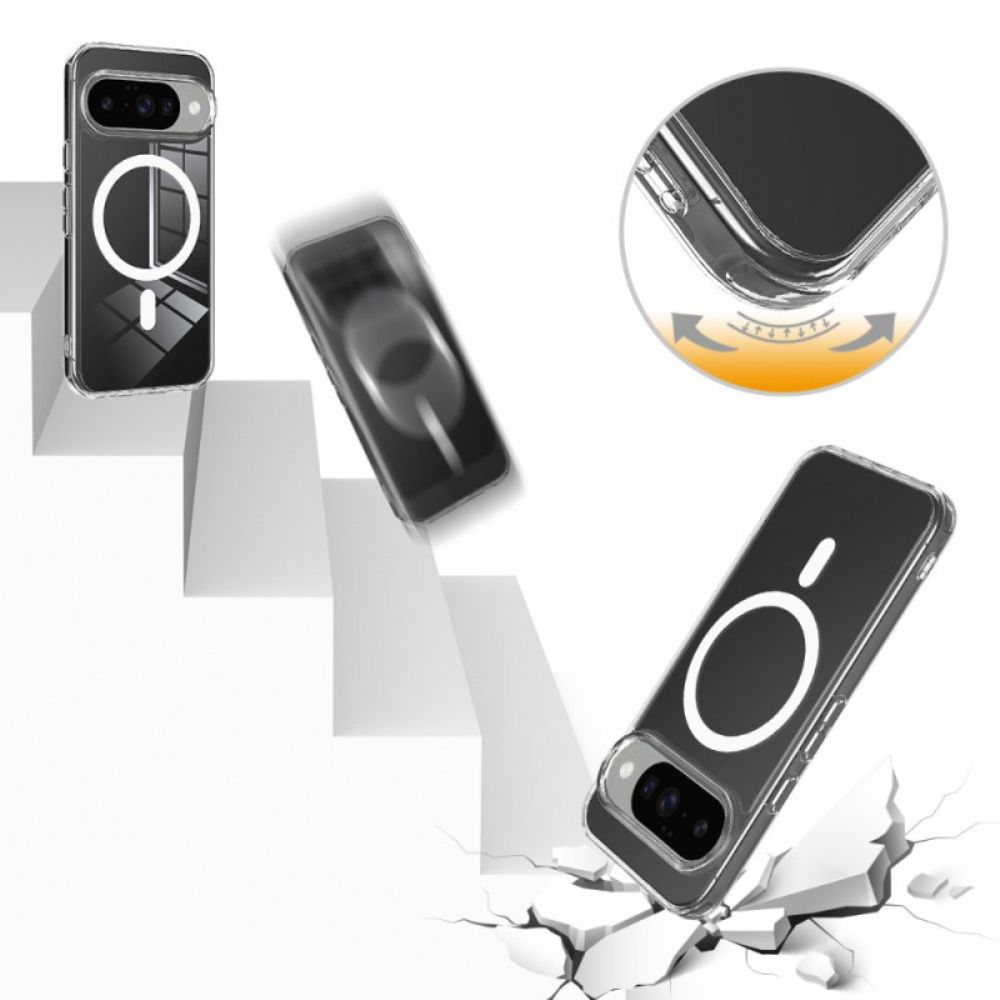 Hoesje Google Pixel 10 / 10 Pro Magsafe-compatibel Transparant Bescherming Hoesje