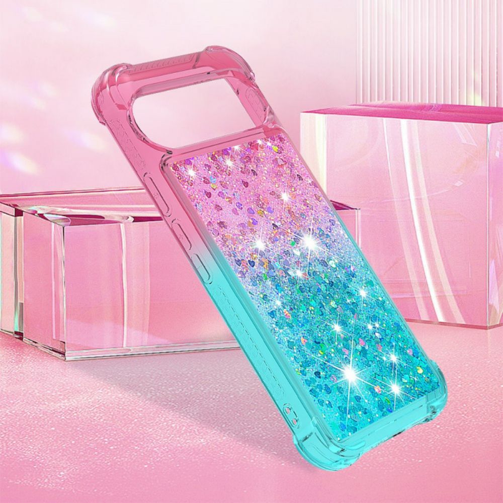 Hoesje Google Pixel 10 / 10 Pro Pailletten Met Kleurverloop Bescherming Hoesje