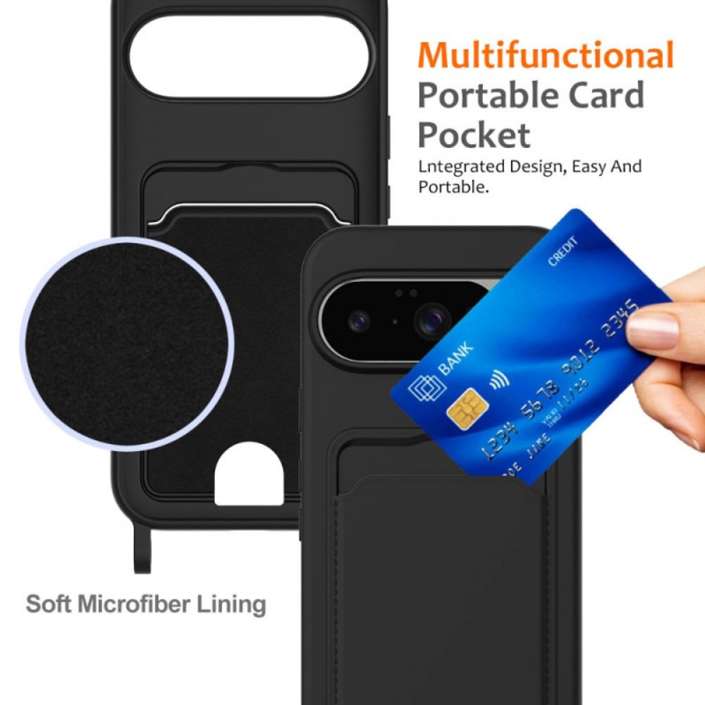 Hoesje Google Pixel 10 / 10 Pro Siliconen Kaarthouder