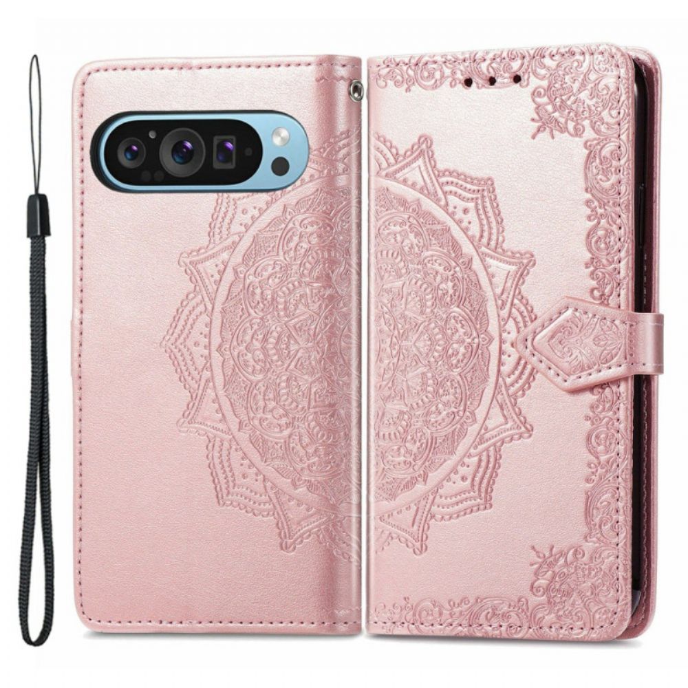 Leren Hoesje Google Pixel 10 / 10 Pro Barokke Mandala-band Bescherming Hoesje