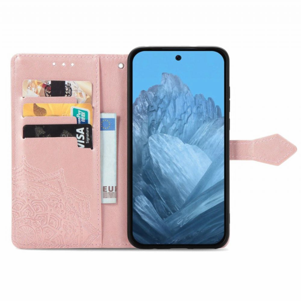 Leren Hoesje Google Pixel 10 / 10 Pro Barokke Mandala-band Bescherming Hoesje