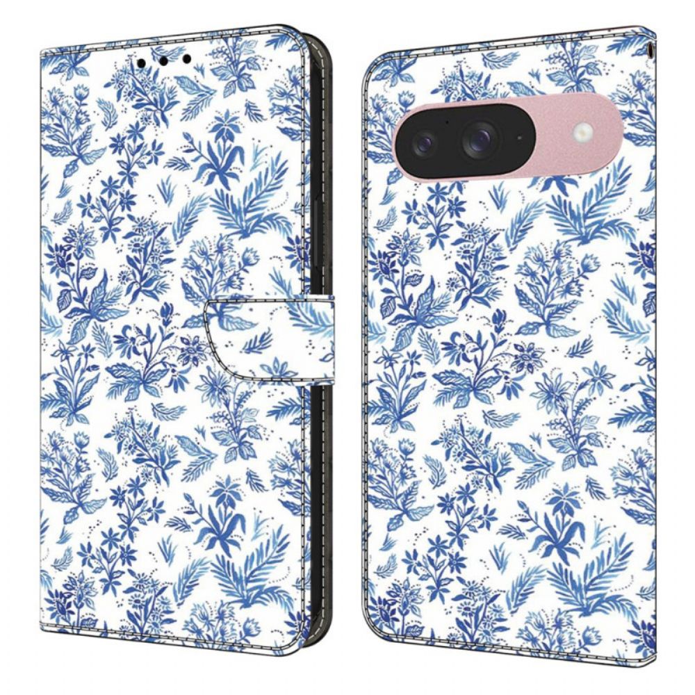 Leren Hoesje Google Pixel 10 / 10 Pro Bloemenvelden