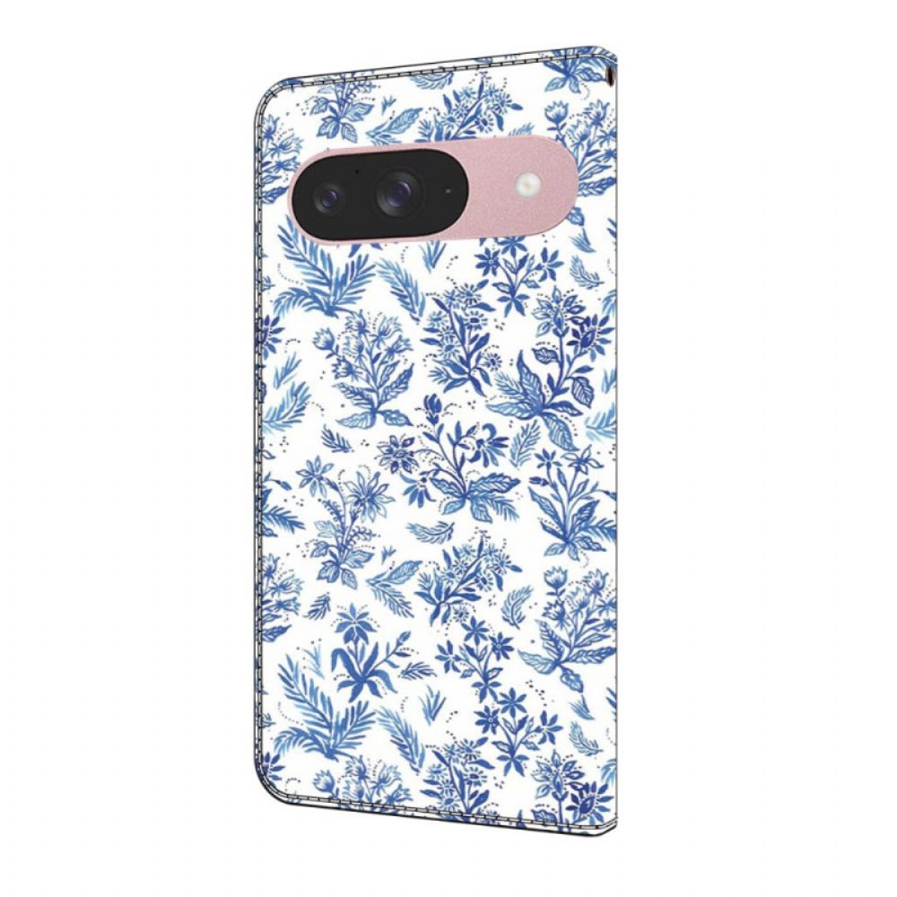 Leren Hoesje Google Pixel 10 / 10 Pro Bloemenvelden
