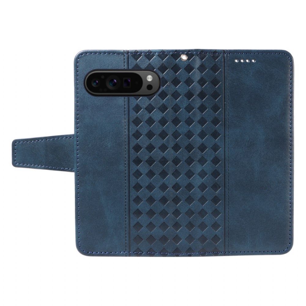 Leren Hoesje Google Pixel 10 / 10 Pro Diamantrand Bescherming Hoesje