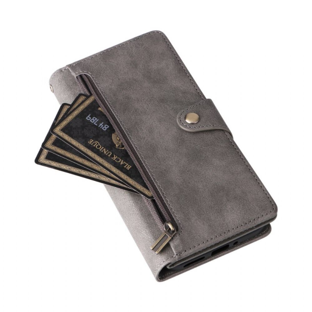 Leren Hoesje Google Pixel 10 / 10 Pro Portemonnee Met Suède-effect Bescherming Hoesje