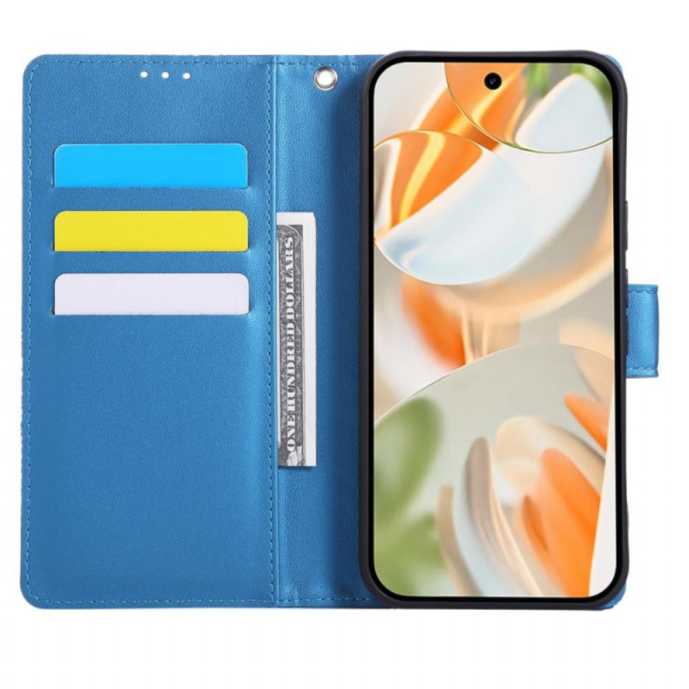 Leren Hoesje Google Pixel 10 / 10 Pro Rozenprint