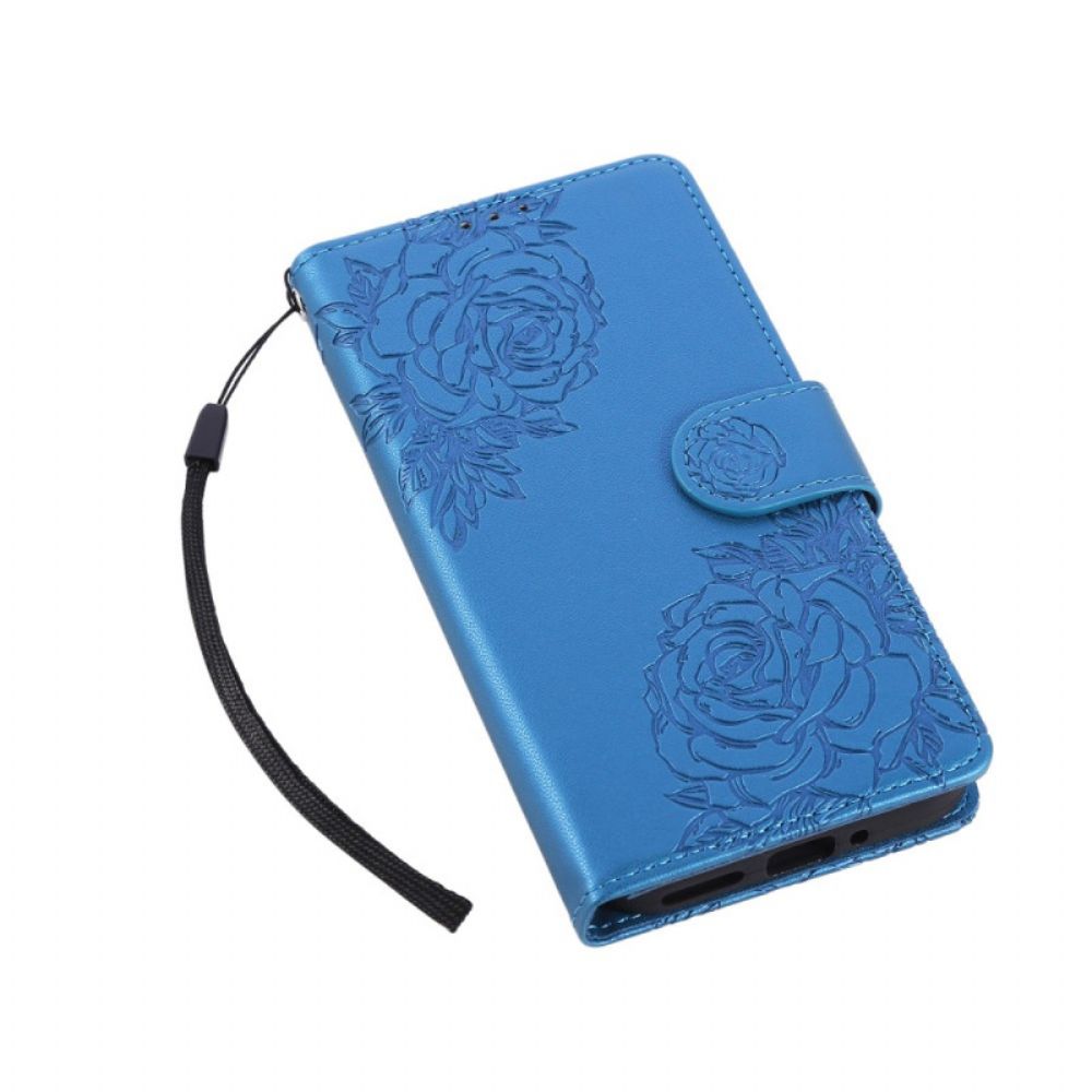 Leren Hoesje Google Pixel 10 / 10 Pro Rozenprint