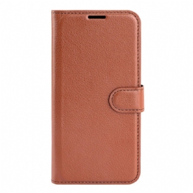 Leren Hoesje Voor Google Pixel 10 / 10 Pro Klassiek Lychee Kunstleer