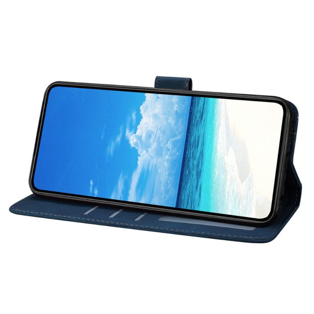 Leren Hoesje Voor Google Pixel 10 / 10 Pro Vlinder- En Bloemenprint