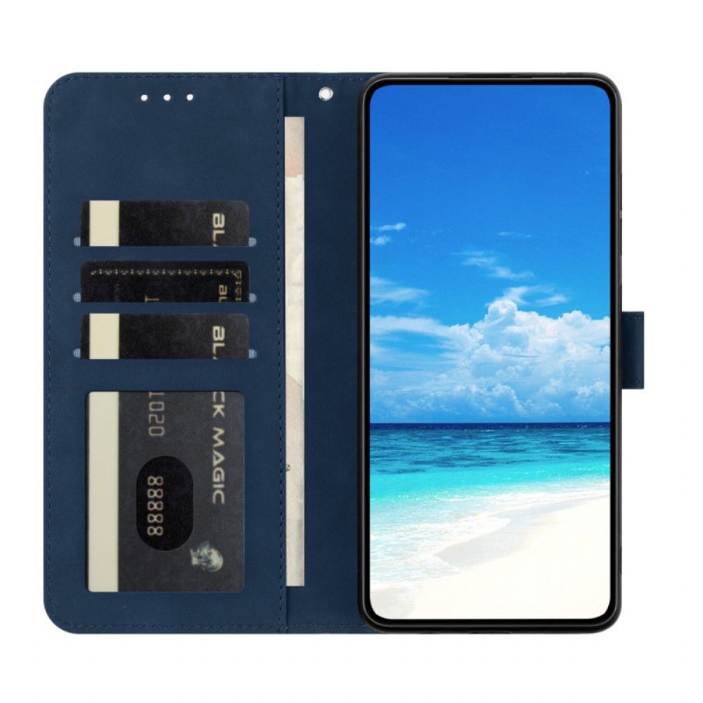 Leren Hoesje Voor Google Pixel 10 / 10 Pro Vlinder- En Bloemenprint