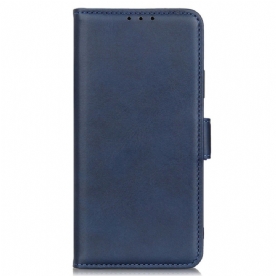 Leren Hoesje Voor Xiaomi Redmi Note 13 4g Dubbele Sluiting