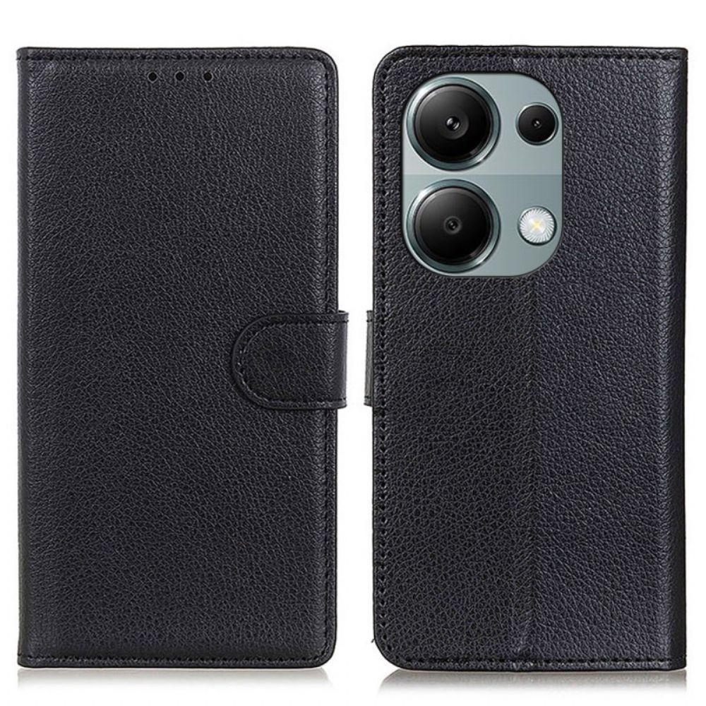Leren Hoesje Xiaomi Redmi Note 13 4g Traditioneel Kunstleer Bescherming Hoesje