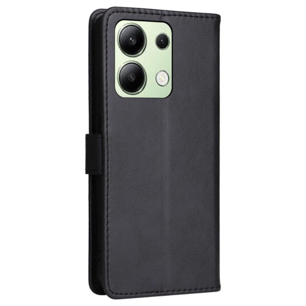 Leren Hoesje Xiaomi Redmi Note 13 4g Verenigd Met Riem Bescherming Hoesje