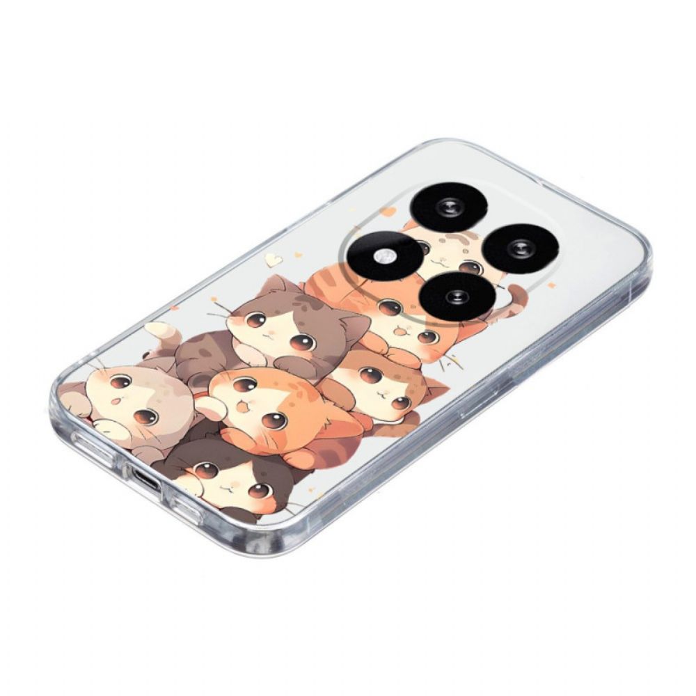 Case Hoesje Xiaomi Redmi Note 14 Pro 5g Telefoonhoesje Kittens