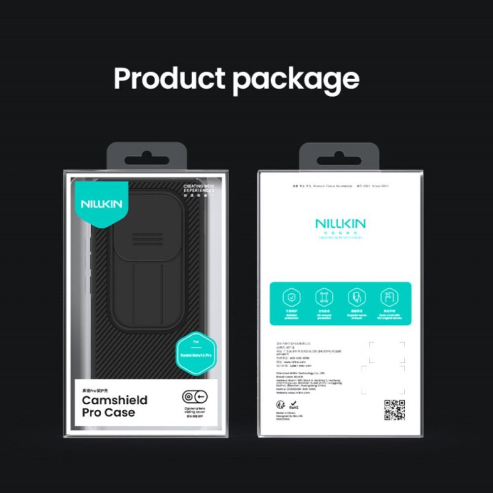 Cover Hoesje Xiaomi Redmi Note 14 Pro 5g Telefoonhoesje Nillkin Camshield Pro-serie