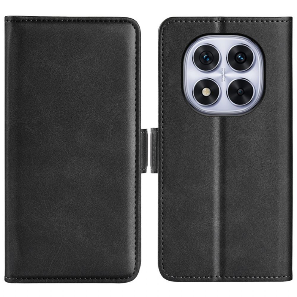 Flip Case Leren Xiaomi Redmi Note 14 Pro 5g Dubbele Sluiting