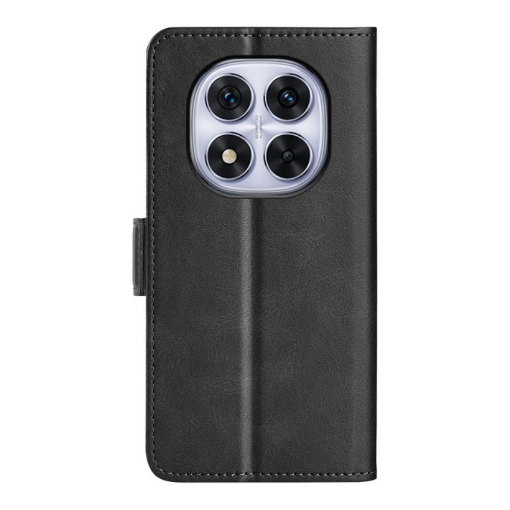 Flip Case Leren Xiaomi Redmi Note 14 Pro 5g Dubbele Sluiting