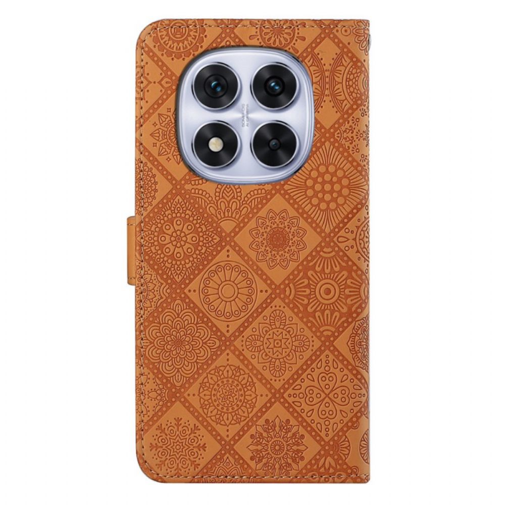 Flip Case Leren Xiaomi Redmi Note 14 Pro 5g Etnisch