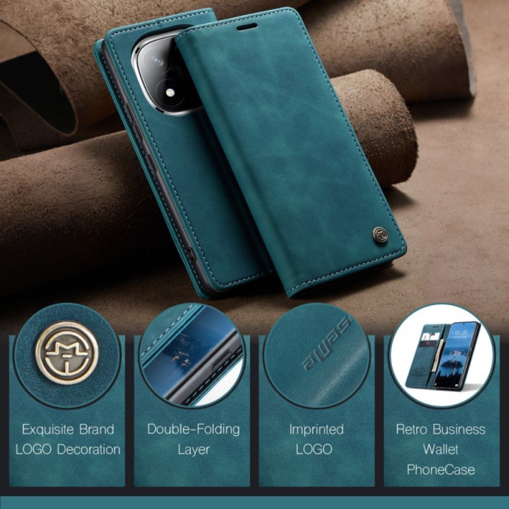 Folio-hoesje Xiaomi Redmi Note 14 Pro 5g Caseme Suède-effect