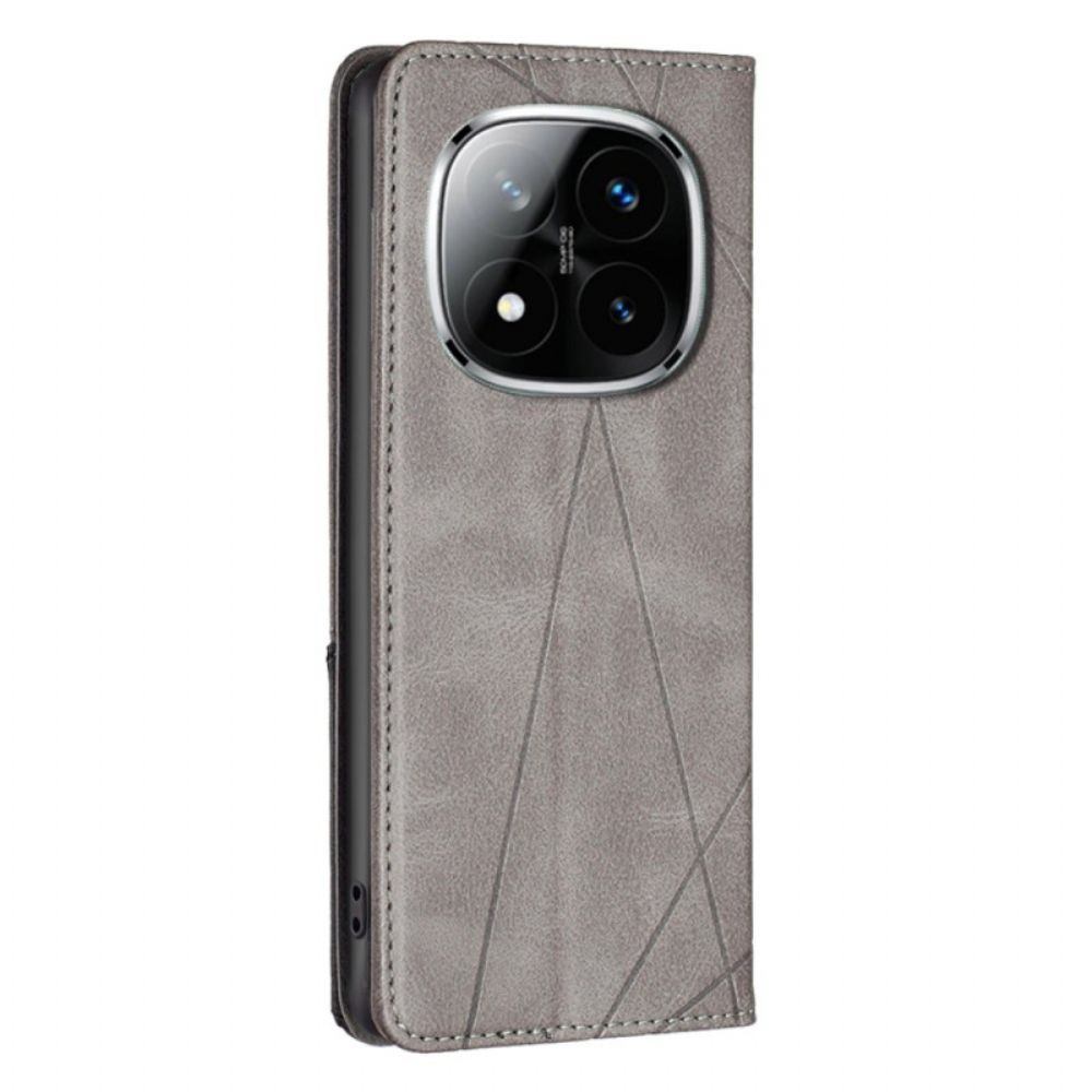 Folio-hoesje Xiaomi Redmi Note 14 Pro 5g Geometrisch Bescherming Hoesje