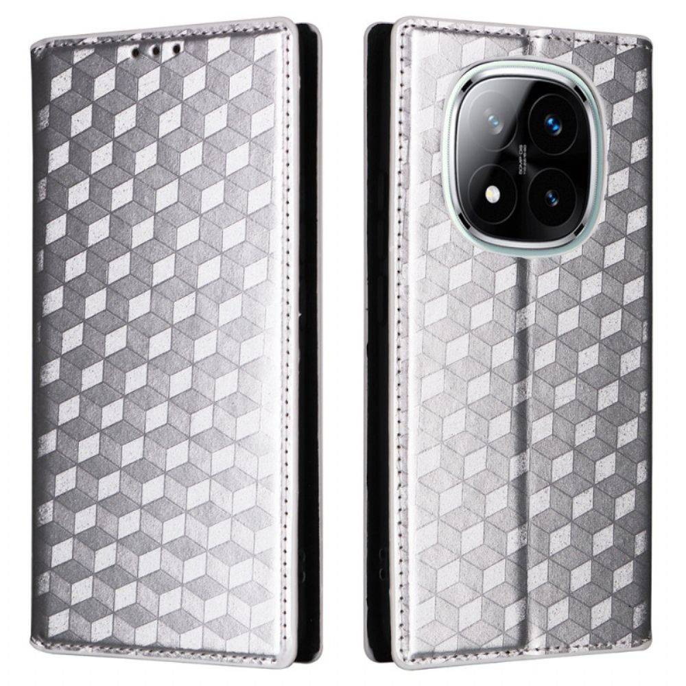 Folio-hoesje Xiaomi Redmi Note 14 Pro 5g Glanzend 3d-patroon