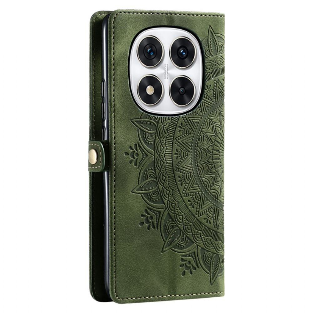 Folio-hoesje Xiaomi Redmi Note 14 Pro 5g Mandala Suède-effect