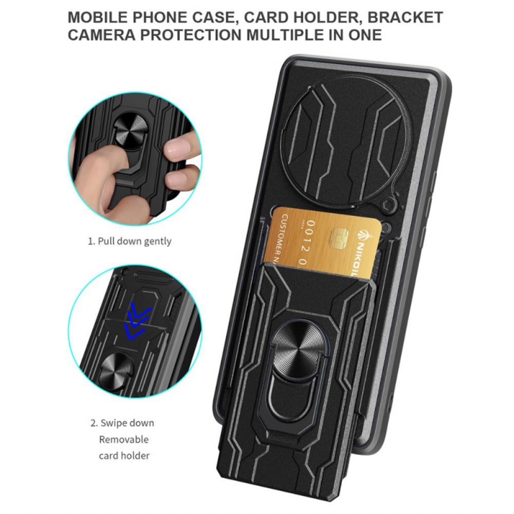 Hoesje Voor Xiaomi Redmi Note 14 Pro 5g Schuifbare Cameracover En Standaard