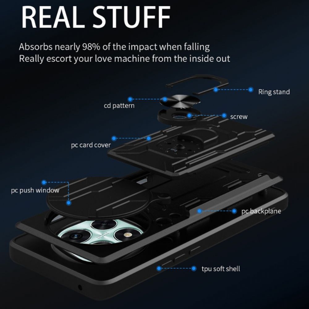 Hoesje Voor Xiaomi Redmi Note 14 Pro 5g Schuifbare Cameracover En Standaard