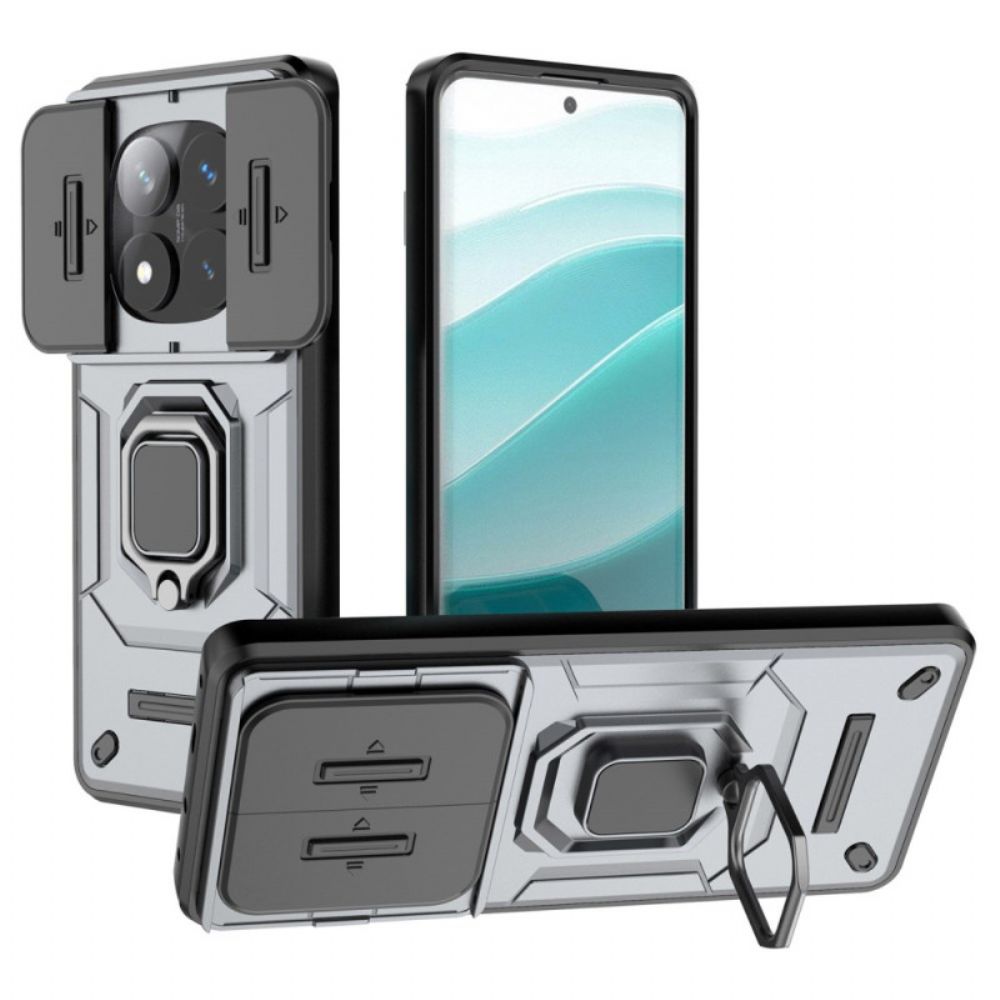 Hoesje Xiaomi Redmi Note 14 Pro 5g Duurzame Ringhouder En Lensbeschermer