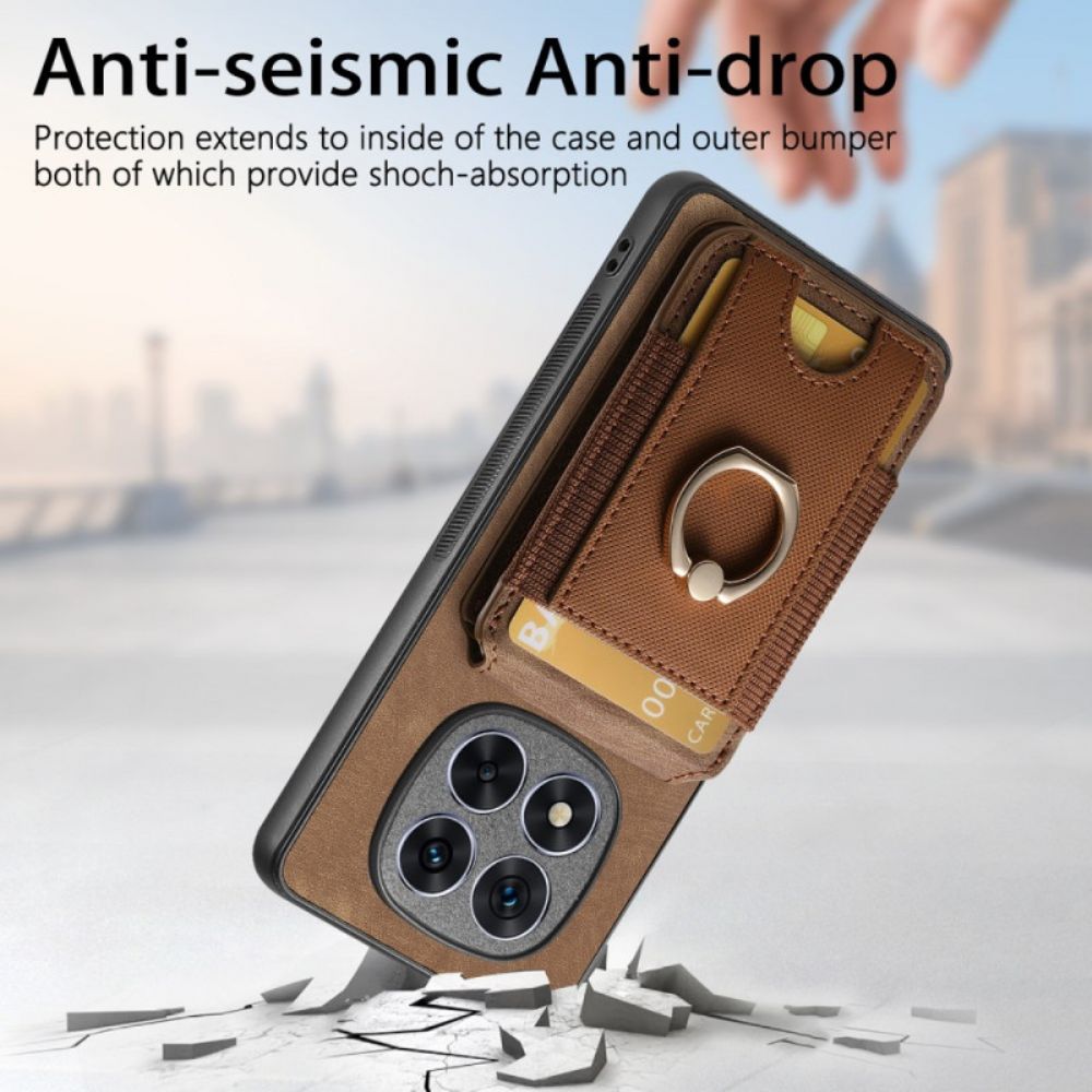 Hoesje Xiaomi Redmi Note 14 Pro 5g Magnetische Kaarthouder Met Verticale Klep