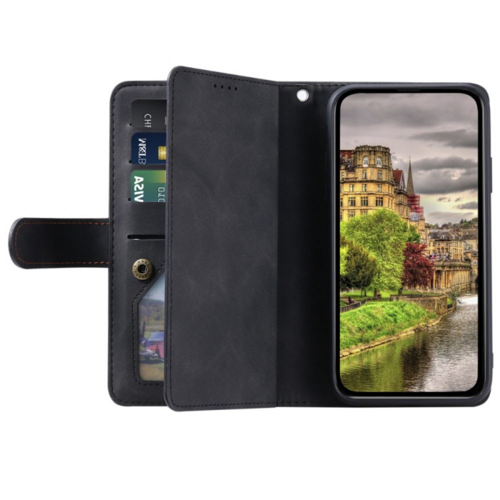 Leren Hoesje Xiaomi Redmi Note 14 Pro 5g Kaarthouder Bescherming Hoesje